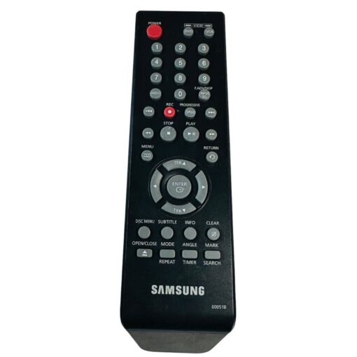 Samsung DVD Player Remote Control Model 00051B Black