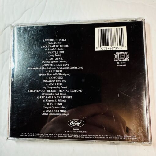 Nat King Cole Unforgettable CD Album By Capitol Records - Image 2