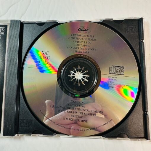 Nat King Cole Unforgettable CD Album By Capitol Records - Image 3
