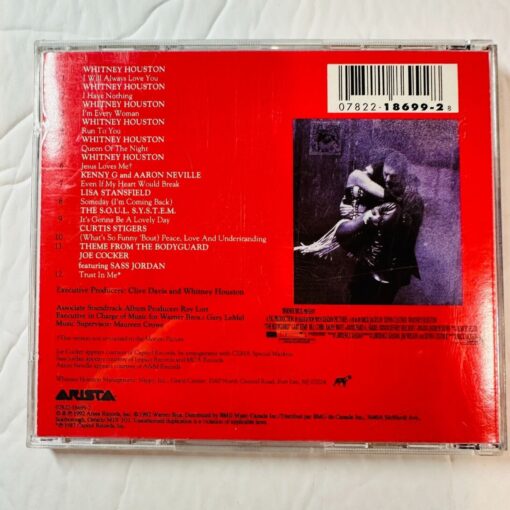 The Bodyguard Original Soundtrack Album CD Whitney Houston Kevin Costner - Image 2