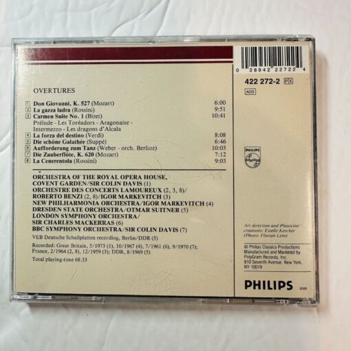 Overture! A Touch Of Classics CD By Philips Digitally Remastered - Image 2