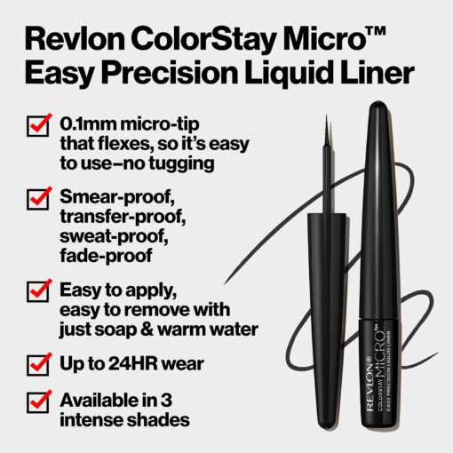 REVLON ColorStay Micro Easy Precision Liquid Liner 302 What the Fudge - Image 4