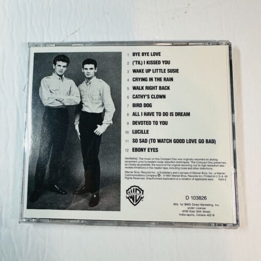 The Very Best Of The Everly Brothers CD Album Warner Brothers - Image 2