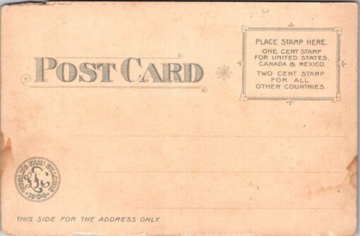 Worlds Fair St. Louis 1904 Official Souvenir Postcard Festival Hall & Cascades # - Image 2