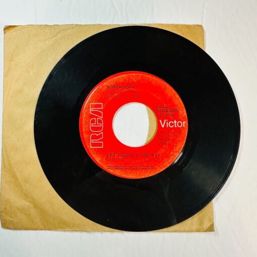 Norma Jean Record 45 RPM RCA Lets Go All The Way & Put Your Arms Around Her - Image 3