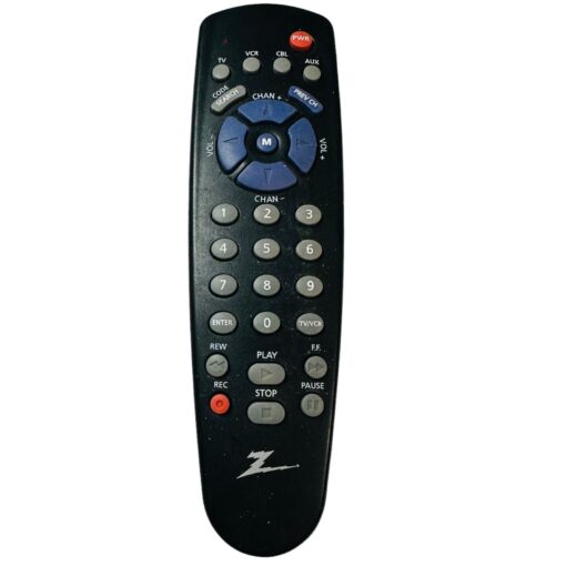 Zenith Zen400 Universal Remote Control Black TV VCR Cable AUX Fully Woking