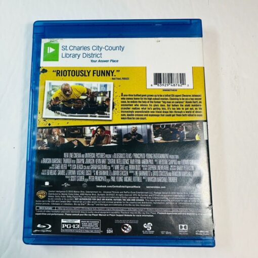 Central Intelligence Blu-Ray Kevin Hart & Dwayne Johnson Ex Library Rental - Image 2