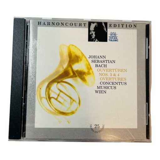 HARNONCOURT Johann Sebastian Bach Ouverturen Nos 3 & 4 Overtures Concentus CD