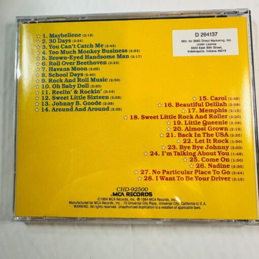 Chuck Berry The Great Twenty-Eight Chess Records Compilation CD - Image 2