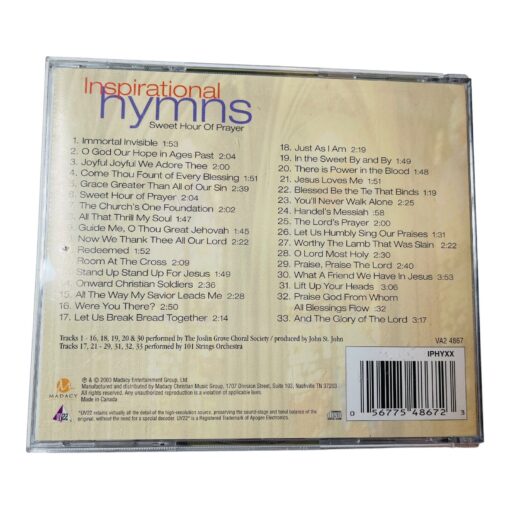 Inspirational Hymns Sweet Hour of Prayer CD - Image 2