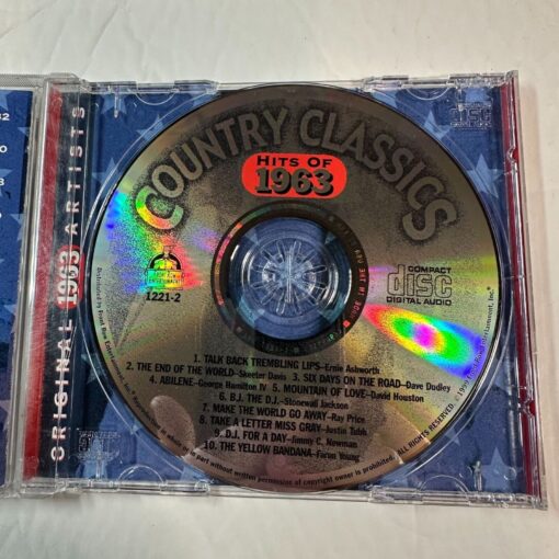 Country Classics Original Artists CD 10 Chart-Topping Hits Of 1963 Skeeter Davis - Image 3