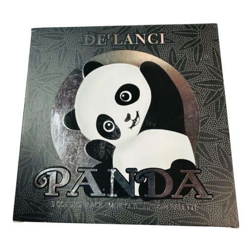 DeLanci Panda 8-Color Black Smoky Eyeshadow Palette Shimmer & Matte Finish 0.7oz