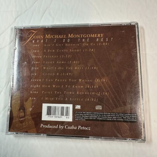 John Michael Montgomery "What I Do The Best" CD Album Country Music - Image 2