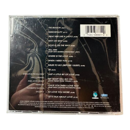 Celine Dion Lets Talk About Love CD Album Featuring My Heart Will Go On Titanic - Image 2