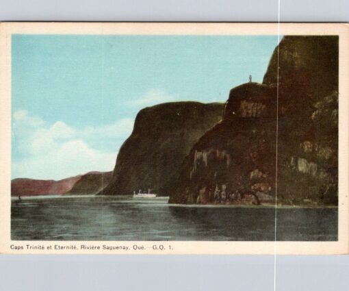 Postcard Cape Eternity and Trinity Quebec 1908 Vintage Postcard Unposted