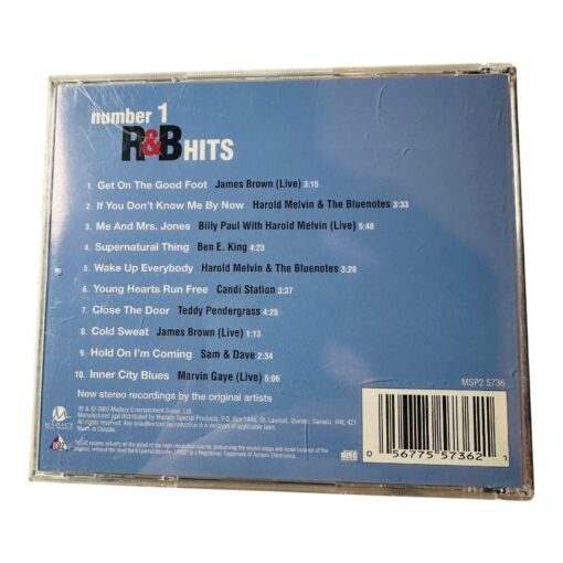 Number 1 R&B Hits CD Featuring James Brown Marvin Gaye & More - Image 2