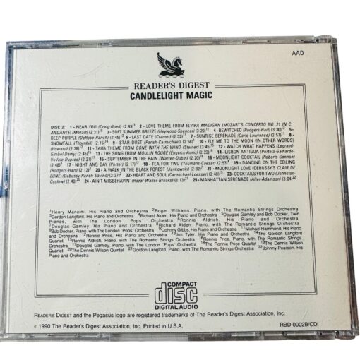Readers Digest Candlelight Magic 50 Romantic Piano Favorites DISC 2 ONLY CD - Image 2