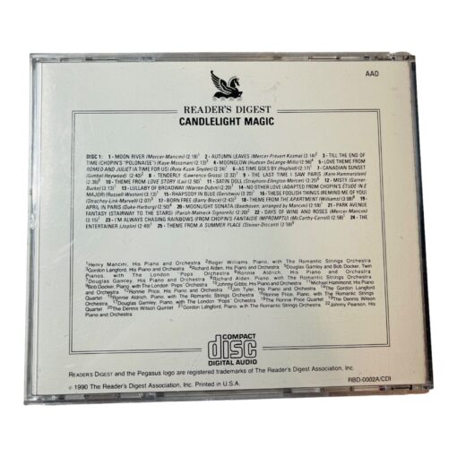 Reader's Digest Disc 1 Candlelight Magic 50 Romantic Piano Favorites - Image 2