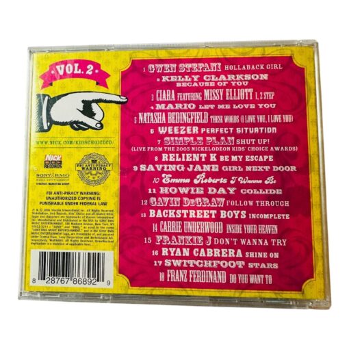 Nickelodeon Kids Choice Vol. 2 CD Featuring Various Artists - Image 2