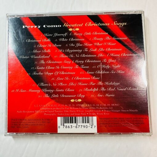 Perry Como Greatest Christmas Songs CD Holiday Album - Image 2