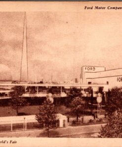 New York Worlds Fair 1964-65 Ford Exhibit Postcard