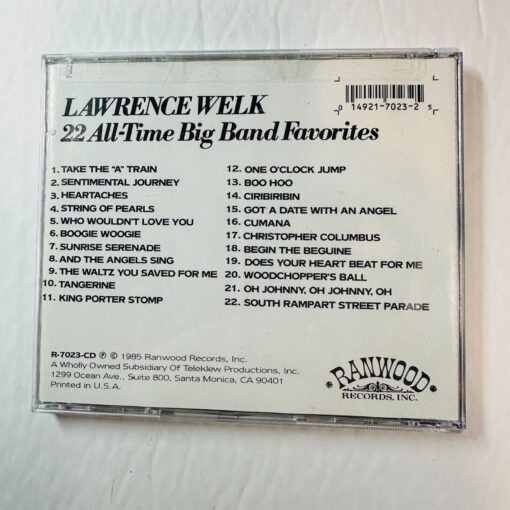 Lawrence Welk 22 All-Time Big Band Favorites CD Ranwood Records - Image 2