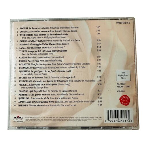 Romantic Nights Classical Music CD Featuring Bocelli Pavarotti Domingo & More - Image 2