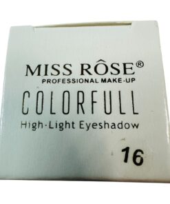 Miss Rose Colorfull High-Light Eyeshadow Shade 16 Professional Makeup Compact Po
