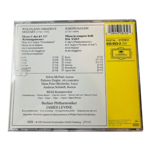 Mozart Kronungsmesse Coronation Mass Mozart Haydn James Levine - Image 2