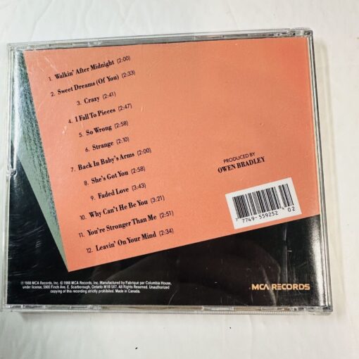 Patsy Cline 12 Greatest Hits CD Album Original Decca MCA Records - Image 2