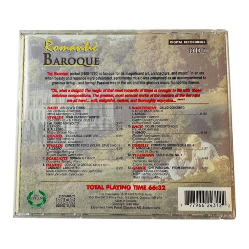 Romantic Baroque CD Vivaldi Telemann Corelli Bach Scarlatti & More - Image 2