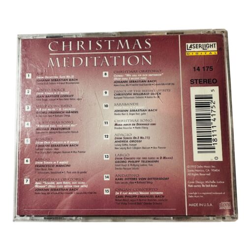 Christmas Meditation Volume 5 Classical Interludes CD By Laserlight - Image 2