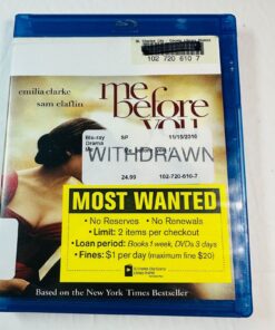 Me Before You Blu-Ray Movie Emilia Clarke Sam Claflin