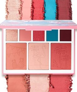 JOAH Beauty Flamingo Garden Cheek and Eyeshadow Palette Highlighter FGEP01