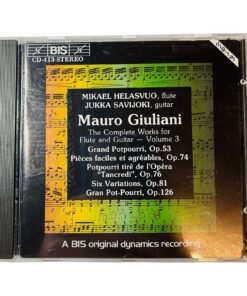 Mauro Giuliani The Complete Works For Flute and Guitar vol 3