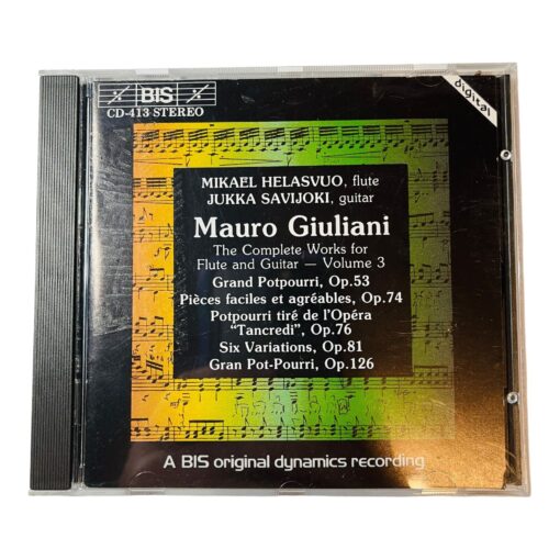 Mauro Giuliani The Complete Works For Flute and Guitar vol 3