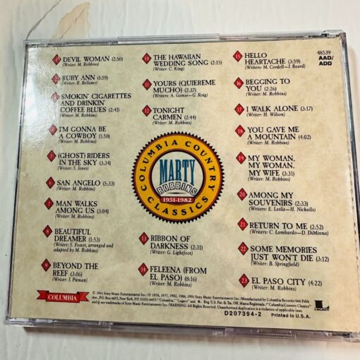 Marty Robbins Columbia Country Classics: The Essential 1951-1982 CD Album - Image 2