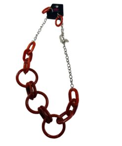 Paparazzi Turn Up The Heat Burnt Orange Necklace