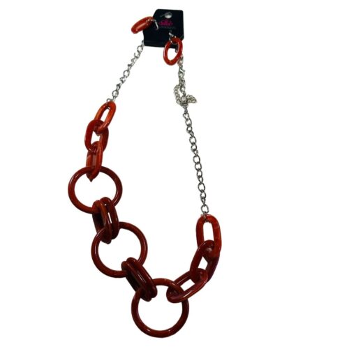 Paparazzi Turn Up The Heat Burnt Orange Necklace