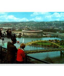 Mt. Washington Overlook Vintage Postcard Scenic View Of Pittsburgh & The Point
