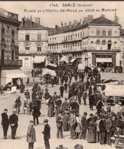 SABLE sur SARTHE France 1745 Vintage Postcard