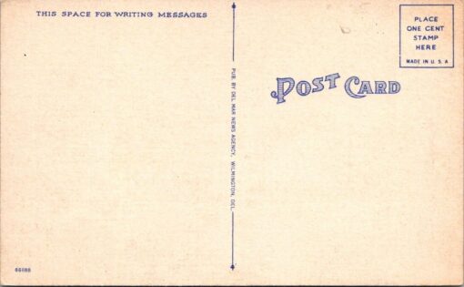 Pierre S. DuPont High School Wilmington Delaware Vintage Linen Postcard 1940s 1 - Image 2