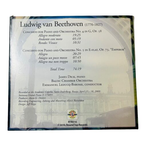James Dick in Saint Peterburg Ludwig van Beethoven Concerto No. 4, 5, CD - Image 2