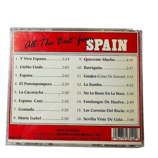 All The Best From Spain Spanish Music CD Collection 16 Traditional Songs - Image 2