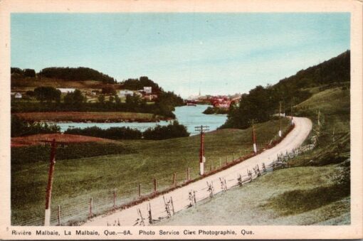 Riviere Malbaie La Malbaie Que 6a Post Card Vintage Postcard Unposted DB