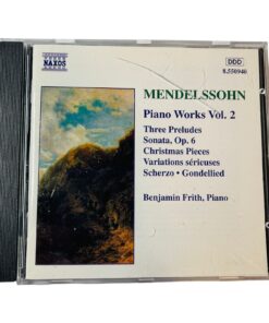 MENDELSSOHN piano works Benjamin Frith CD Vol.2 1996 Naxos