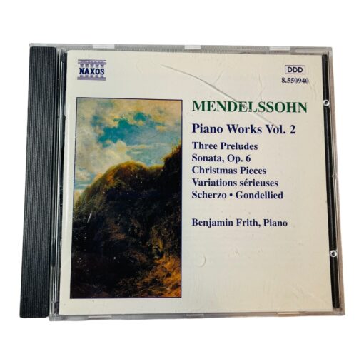 MENDELSSOHN piano works Benjamin Frith CD Vol.2 1996 Naxos