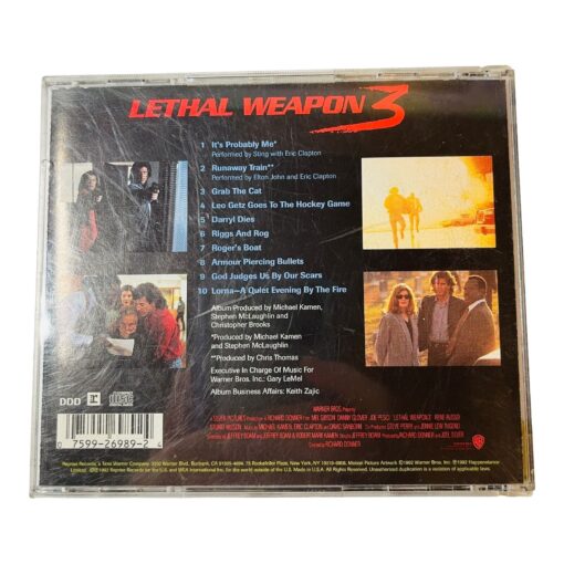 Lethal Weapon 3 Original Movie Soundtrack Elton John Eric Clapton - Image 2