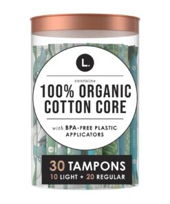 L. Organic Cotton Tampons Light/Regular Absorbency Duo Pack 30 Count