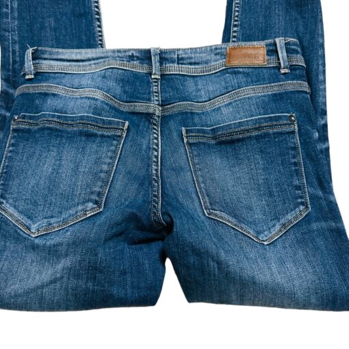 Zara Z1975 Straight Jeans Women's Size 4 High Rise 5 Pocket Design Denim Blue - Image 3